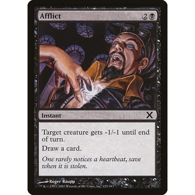 Image for Afflict (125) (10E) - Magic: The Gathering