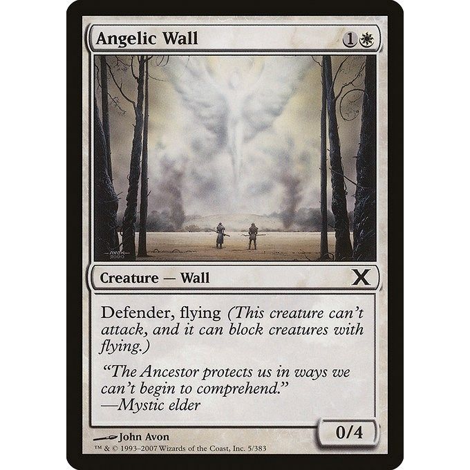 Image for Angelic Wall (5) (10E) - Magic: The Gathering