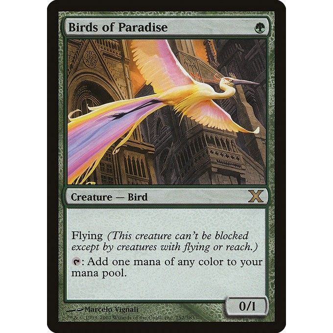 Image for Birds of Paradise (252) (10E) - Magic: The Gathering