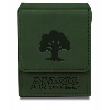 Image for Flip Box - Green Mana with Matte Finish - Deck Boxes