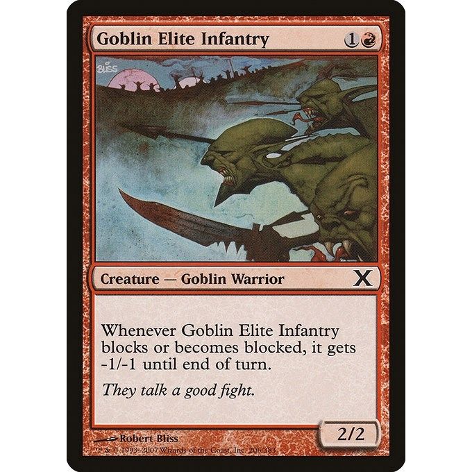Image for Goblin Elite Infantry (206) (10E) - Magic: The Gathering