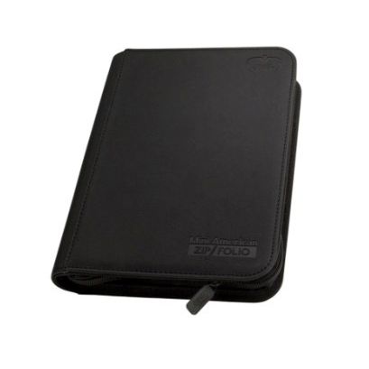 Image for Portfolio - Mini-American 9-Pocket ZipFolio XenoSkin - Black - Storage Albums