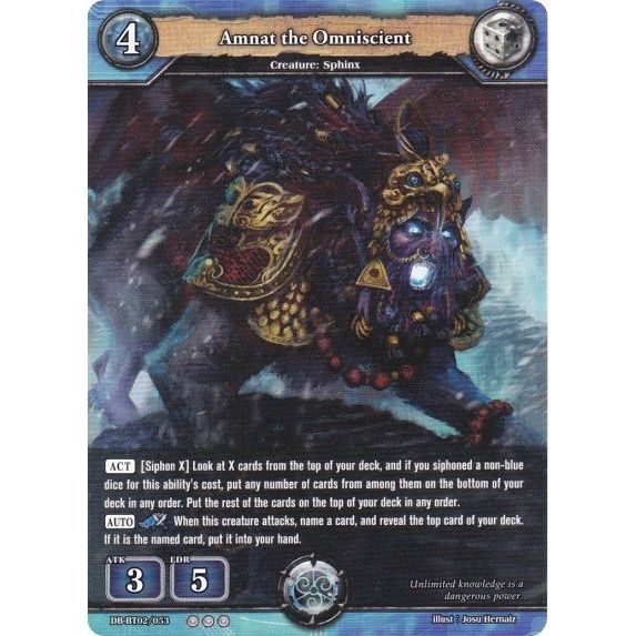 Image for Amnat the Omniscient (DB-BT02/053) (BP02) - Dragoborne