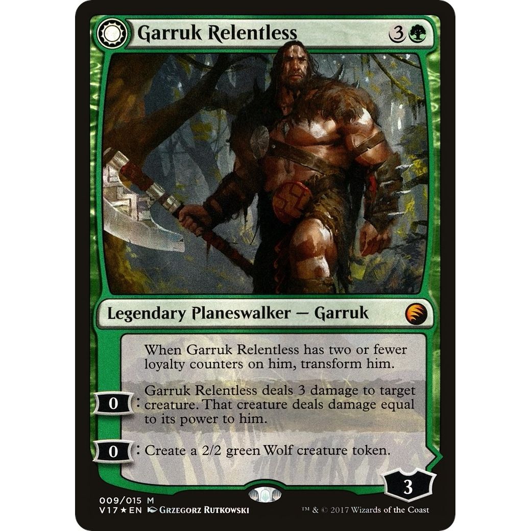 Image for Garruk Relentless (9) (V17) - Magic: The Gathering