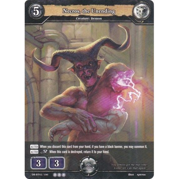 Image for Necros, the Unending (DB-BT02/100) (BP02) - Dragoborne