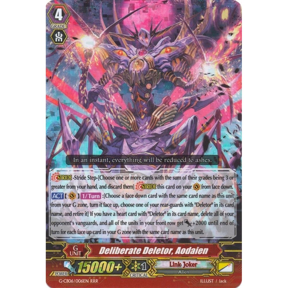 Image for Deliberate Deletor, Aodaien (G-CB06/006EN) (G-CB06) - Cardfight Vanguard