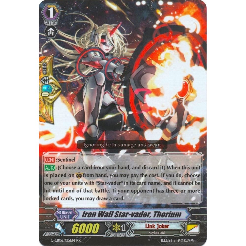 Image for Iron Wall Star-vader, Thorium (G-CB06/015EN) (G-CB06) - Cardfight Vanguard