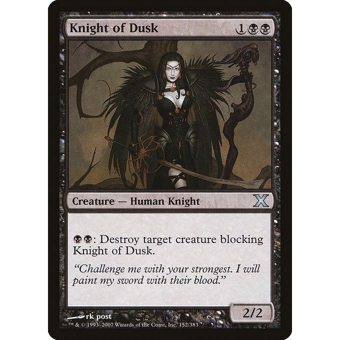 Image for Knight of Dusk (152) (10E) - Magic: The Gathering