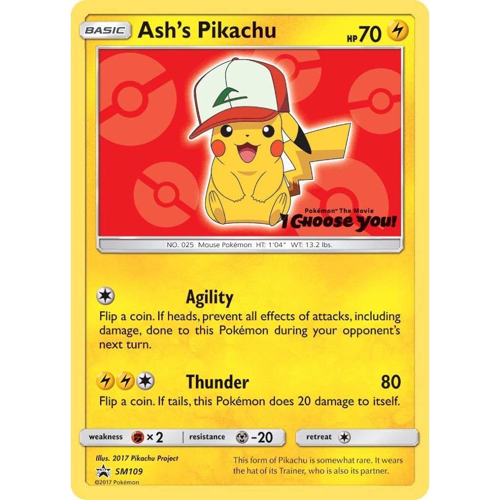 Image for Ash's Pikachu - SM109 (SM109) (SMP) - Pokemon