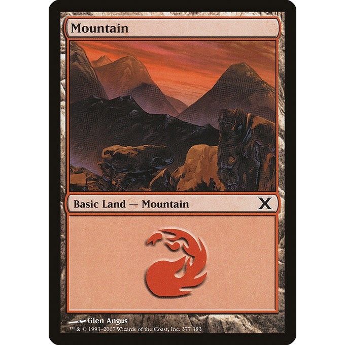 Image for Mountain (377) (377) (10E) - Magic: The Gathering