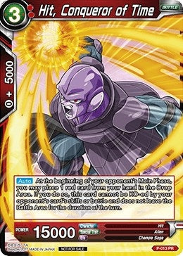 Image for Hit, Conqueror of Time (Foil Version) (P-013) (PR) - Dragon Ball Super: Masters