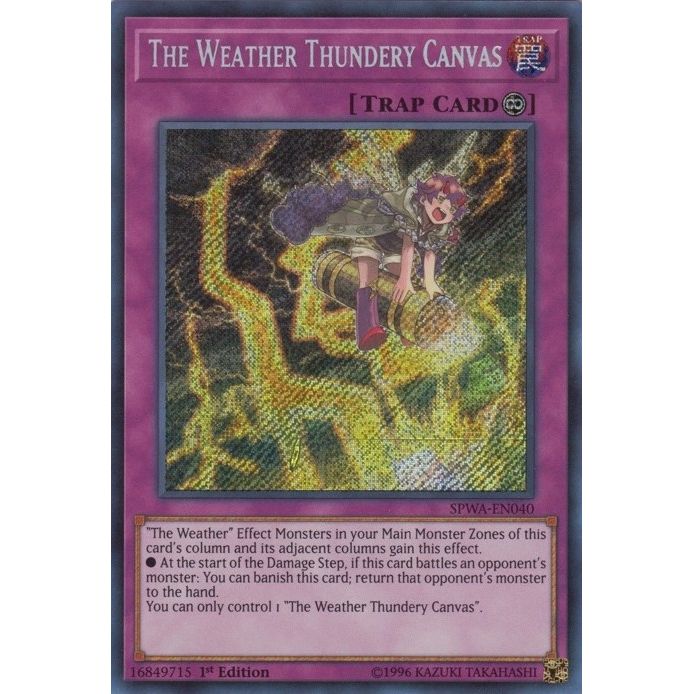 Image for The Weather Thundery Canvas (SPWA-EN040) (SPWA) - YuGiOh