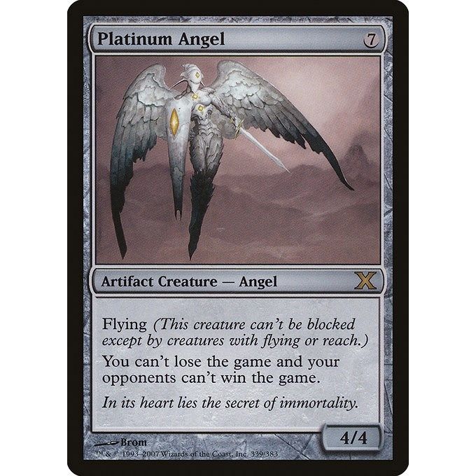 Image for Platinum Angel (339) (10E) - Magic: The Gathering