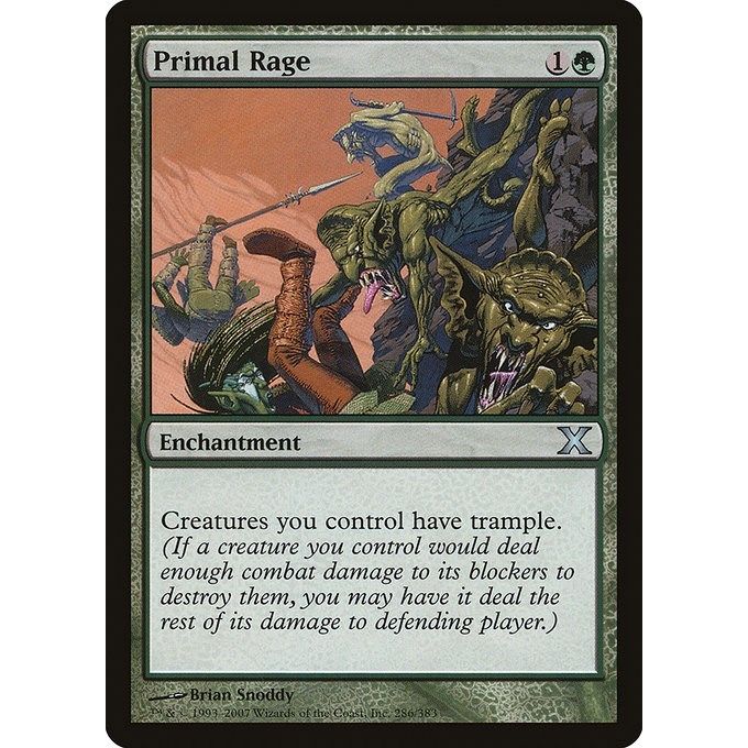 Image for Primal Rage (286) (10E) - Magic: The Gathering