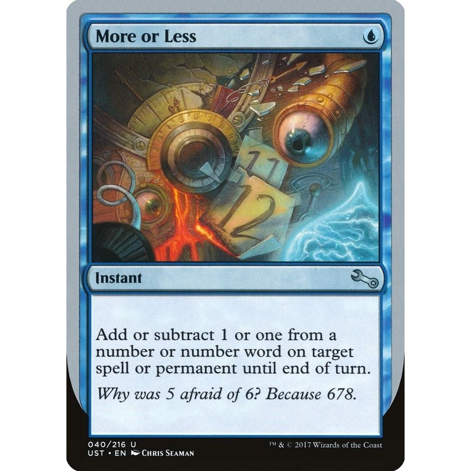 Image for More or Less (40) (UST) - Magic: The Gathering