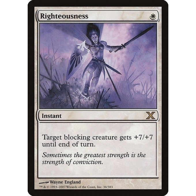 Image for Righteousness (36) (10E) - Magic: The Gathering