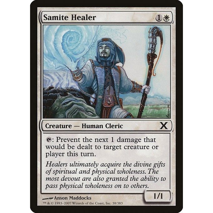 Image for Samite Healer (38) (10E) - Magic: The Gathering