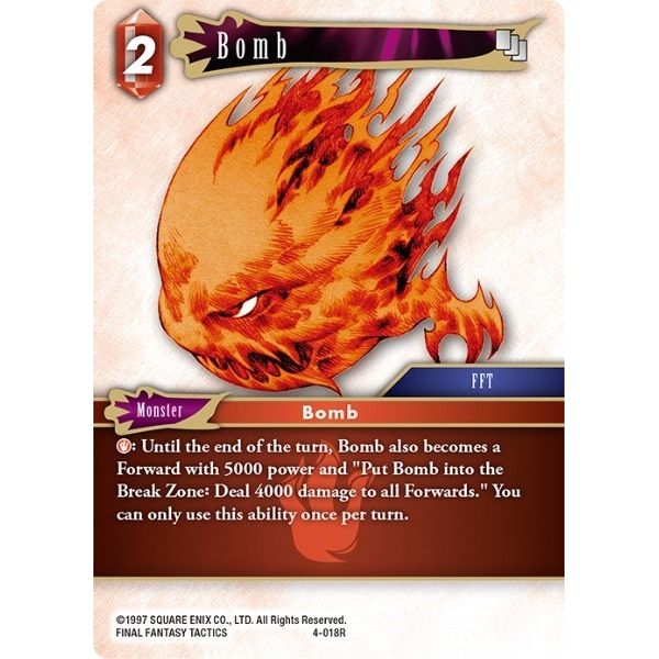 Image for Bomb (4-018R) (OP4) - Final Fantasy TCG