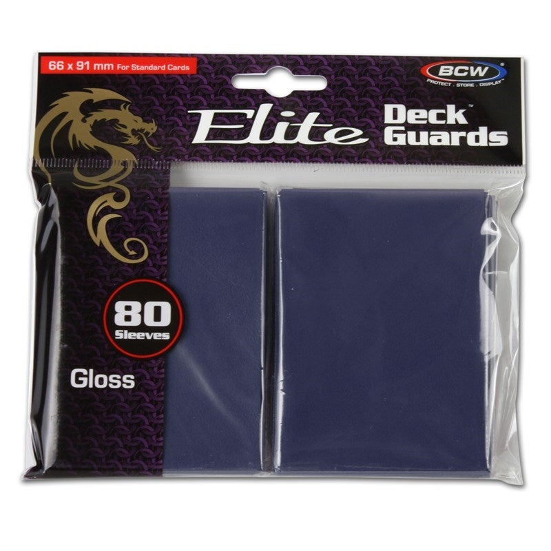 Image for Elite Deck Guards - Glossy Standard - Blue (80-Pack) - Card Sleeves