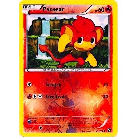 Image for Pansear - 21/114 (Energy Holo) (021/114) (MCAP) - Pokemon