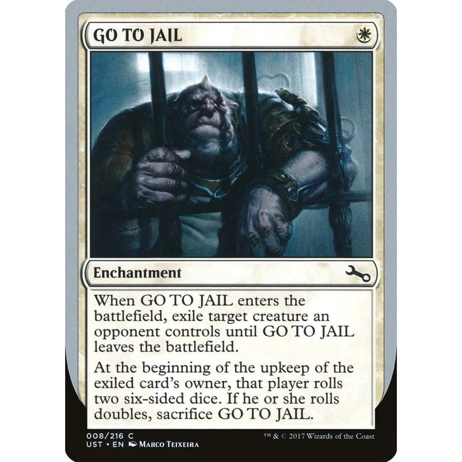 Image for GO TO JAIL (8) (UST) - Magic: The Gathering