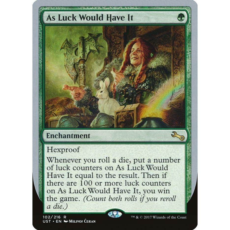 Image for As Luck Would Have It (102) (UST) - Magic: The Gathering
