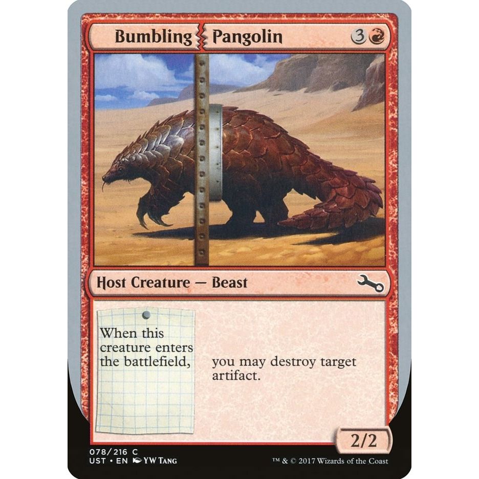 Image for Bumbling Pangolin (78) (UST) - Magic: The Gathering