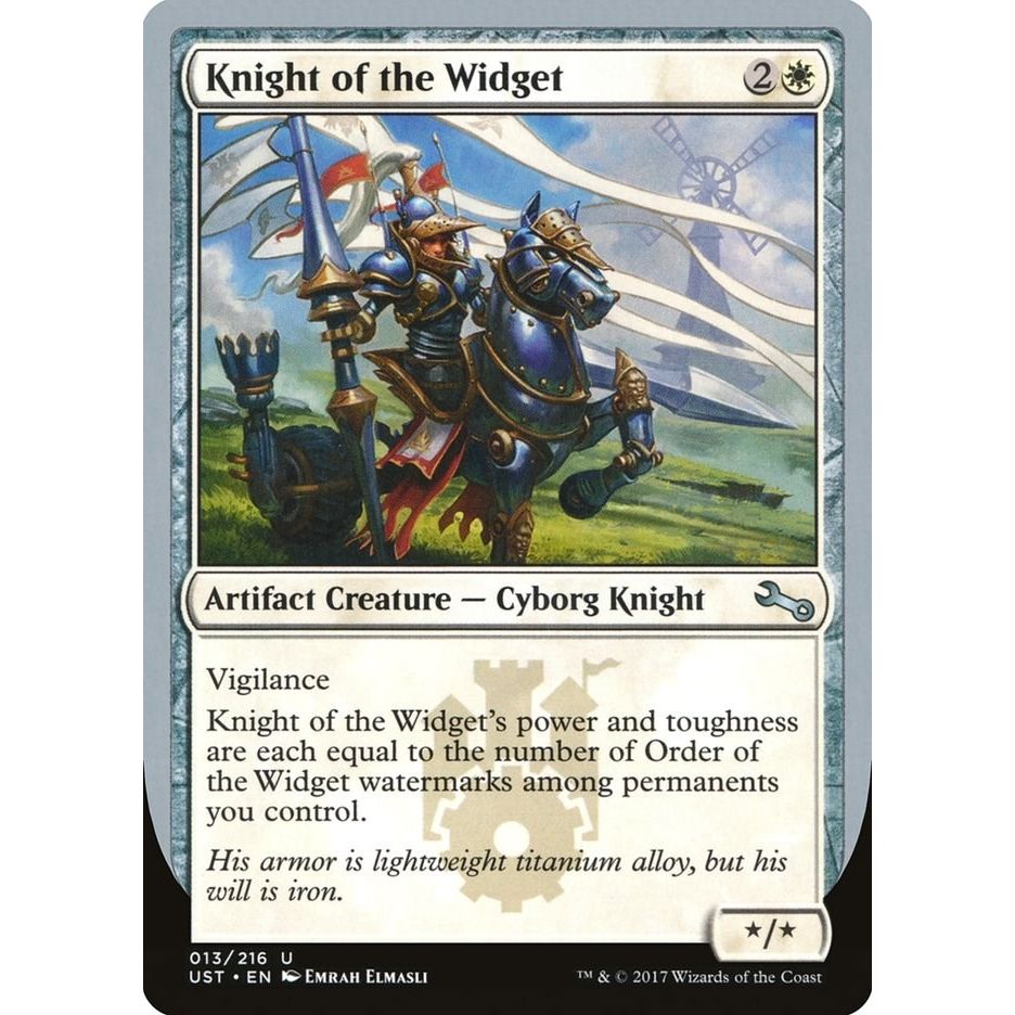 Image for Knight of the Widget (13) (UST) - Magic: The Gathering