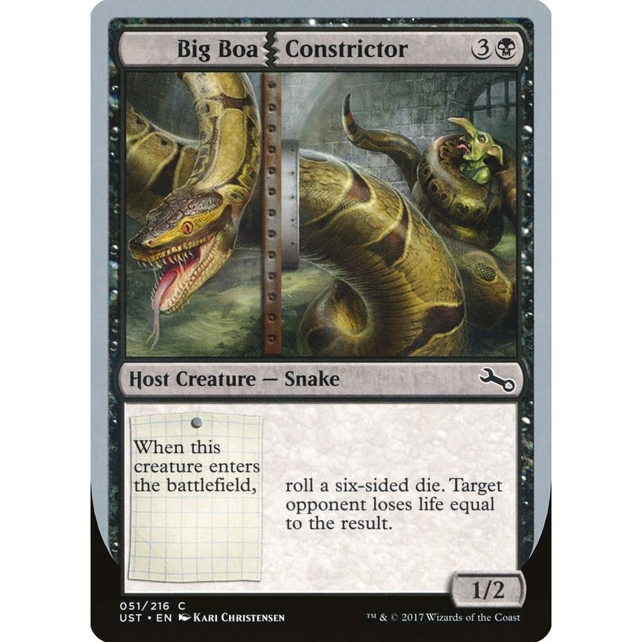 Image for Big Boa Constrictor (51) (UST) - Magic: The Gathering