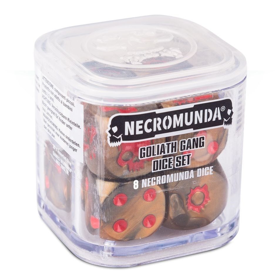 Image for Necromunda: Goliath Gang Dice Set (8-Pack) - Warhammer Game Accessories