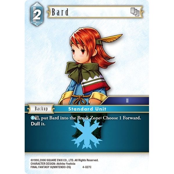 Image for Bard (4-027C) (OP4) - Final Fantasy TCG