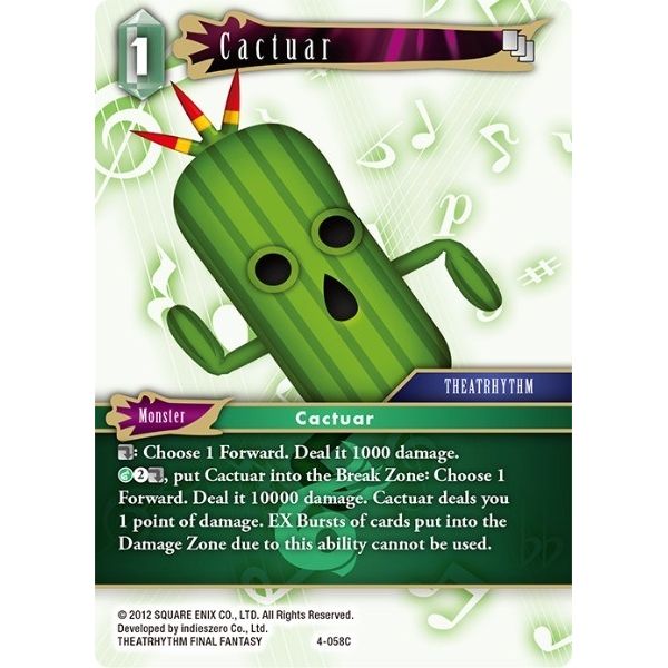 Image for Cactuar (4-058C) (OP4) - Final Fantasy TCG