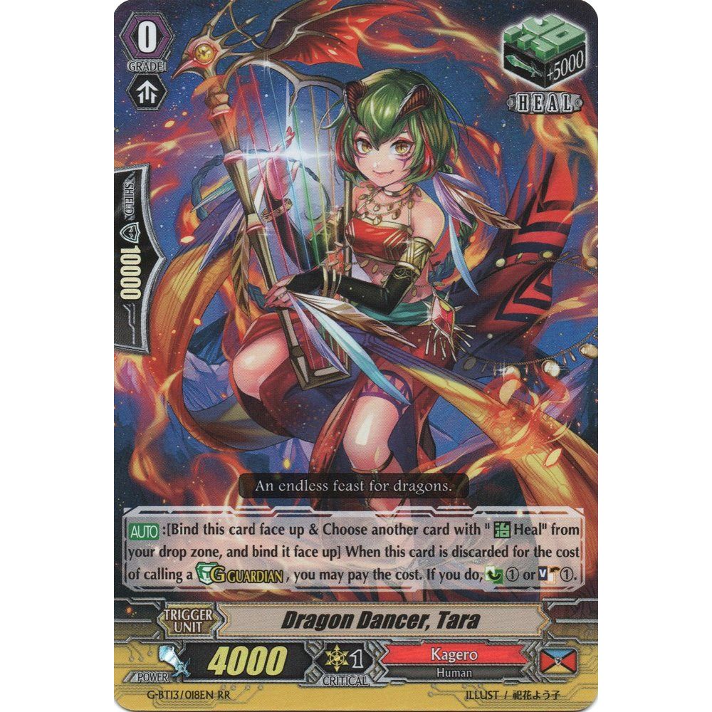 Image for Dragon Dancer, Tara (G-BT13/018EN) (G-BT13) - Cardfight Vanguard