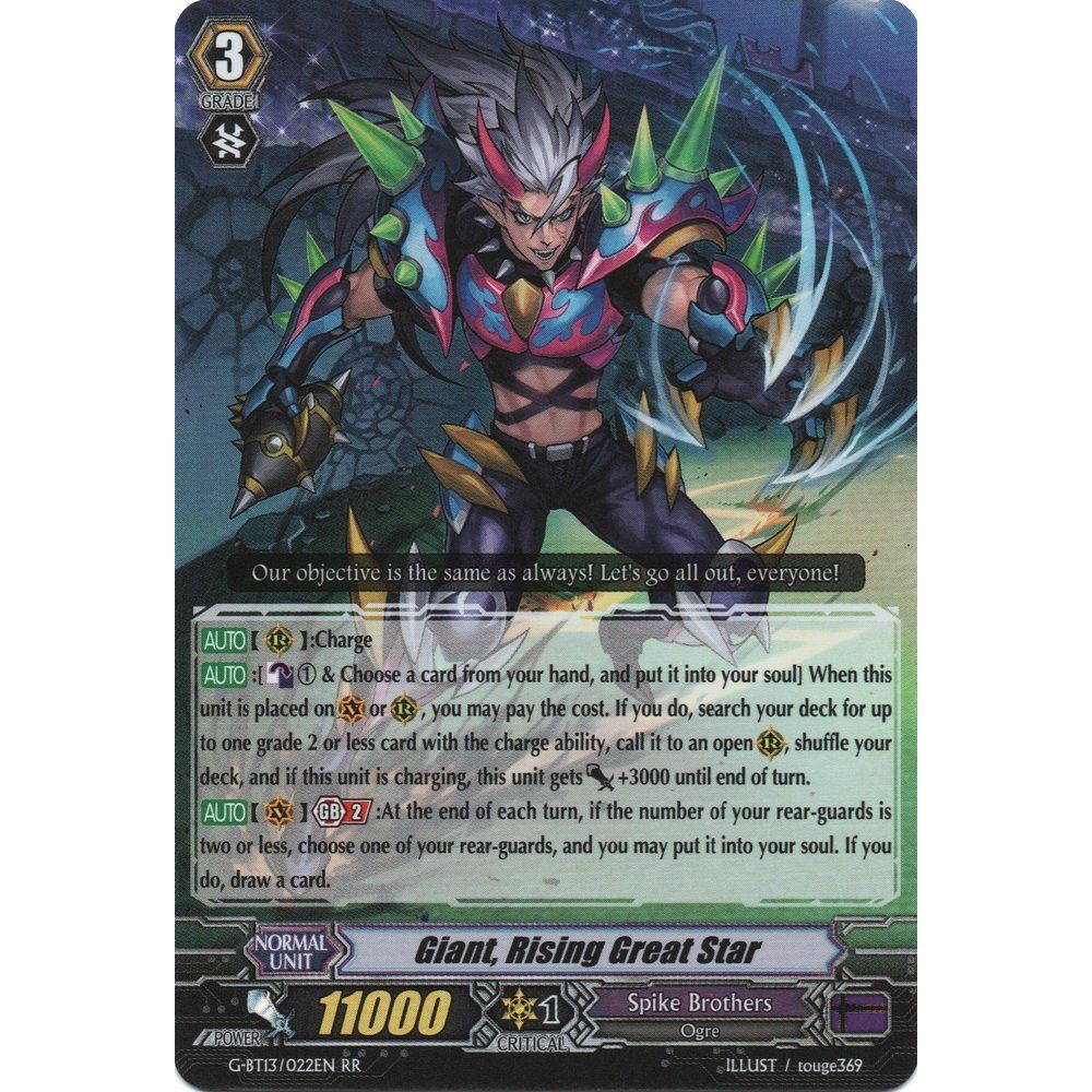 Image for Giant, Rising Great Star (G-BT13/022EN) (G-BT13) - Cardfight Vanguard