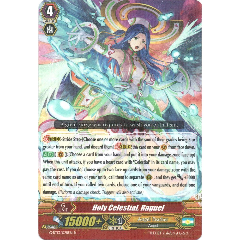Image for Holy Celestial, Raguel (G-BT13/028EN) (G-BT13) - Cardfight Vanguard
