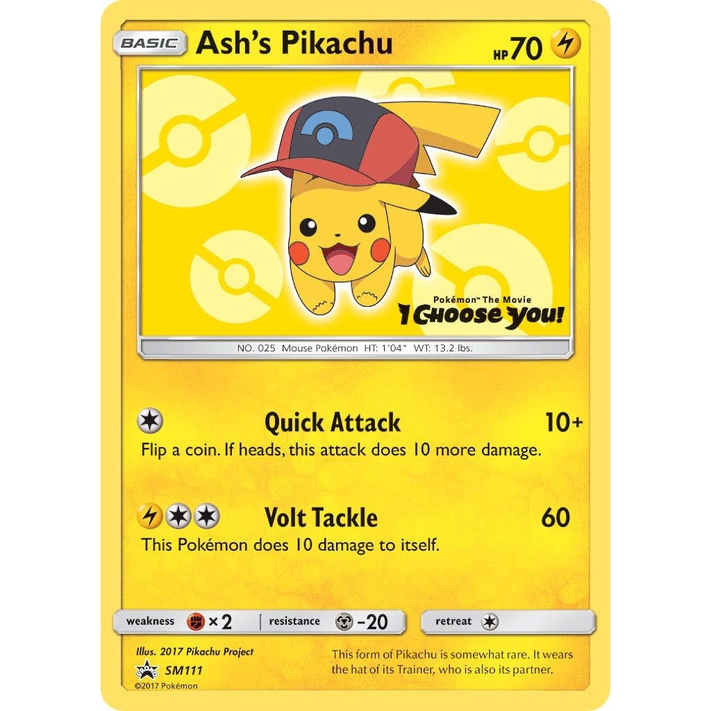 Image for Ash's Pikachu - SM111 (SM111) (SMP) - Pokemon