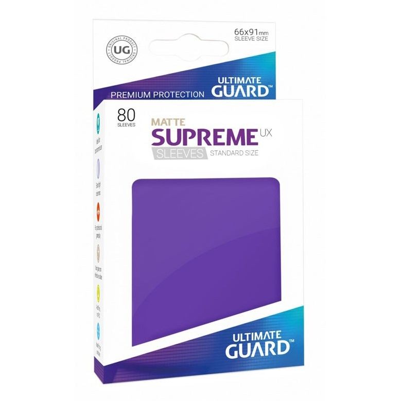 Image for Double Matte Sleeve - Supreme UX Sleeves Purple (80-Pack) - Card Sleeves