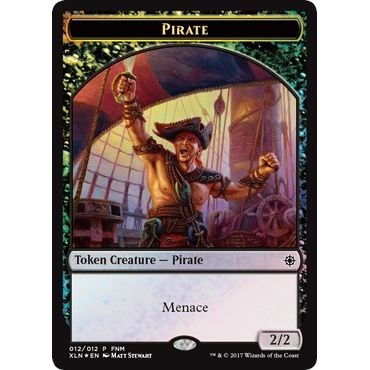 Image for Pirate // Treasure Double-Sided Token (12) (FNM) - Magic: The Gathering