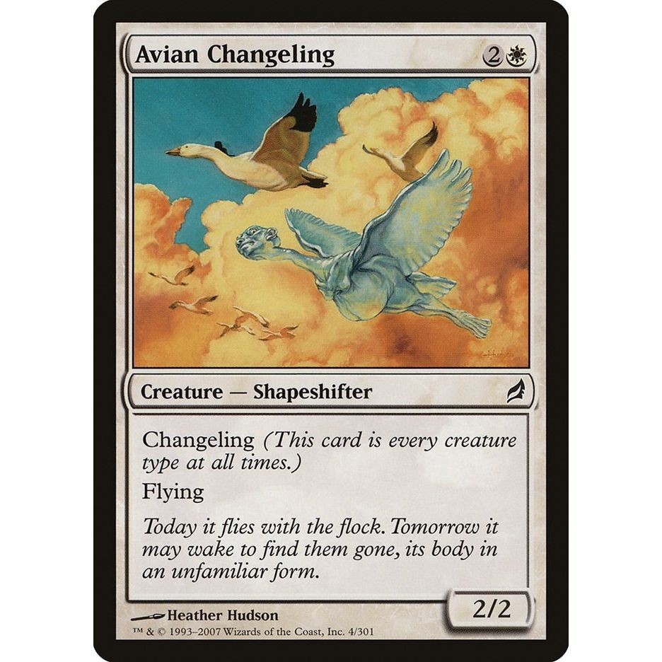 Image for Avian Changeling (4) (LRW) - Magic: The Gathering