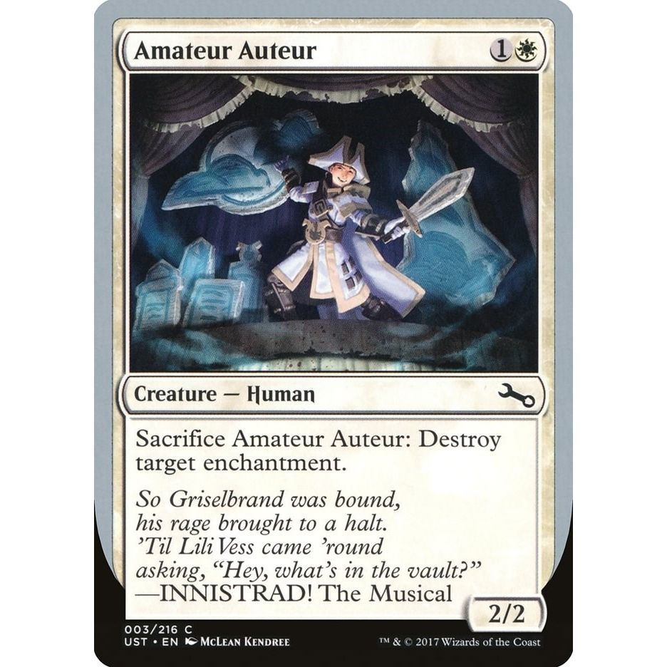 Image for Amateur Auteur (B) (3) (UST) - Magic: The Gathering