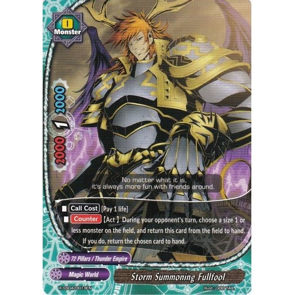 Image for Storm Summoning Fullfool (X-SS04/0013EN) (XSS04) - Future Card BuddyFight