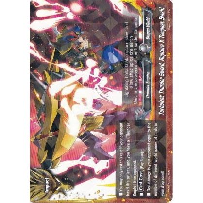Image for Turbulent Thunder Sword, Rupture X Tempest Slash! (R Foil) (X-SS04/0024EN) (XSS04) - Future Card BuddyFight