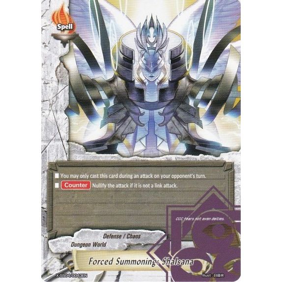 Image for Forced Summoning: Shalsana (X-SS04/0043EN) (XSS04) - Future Card BuddyFight