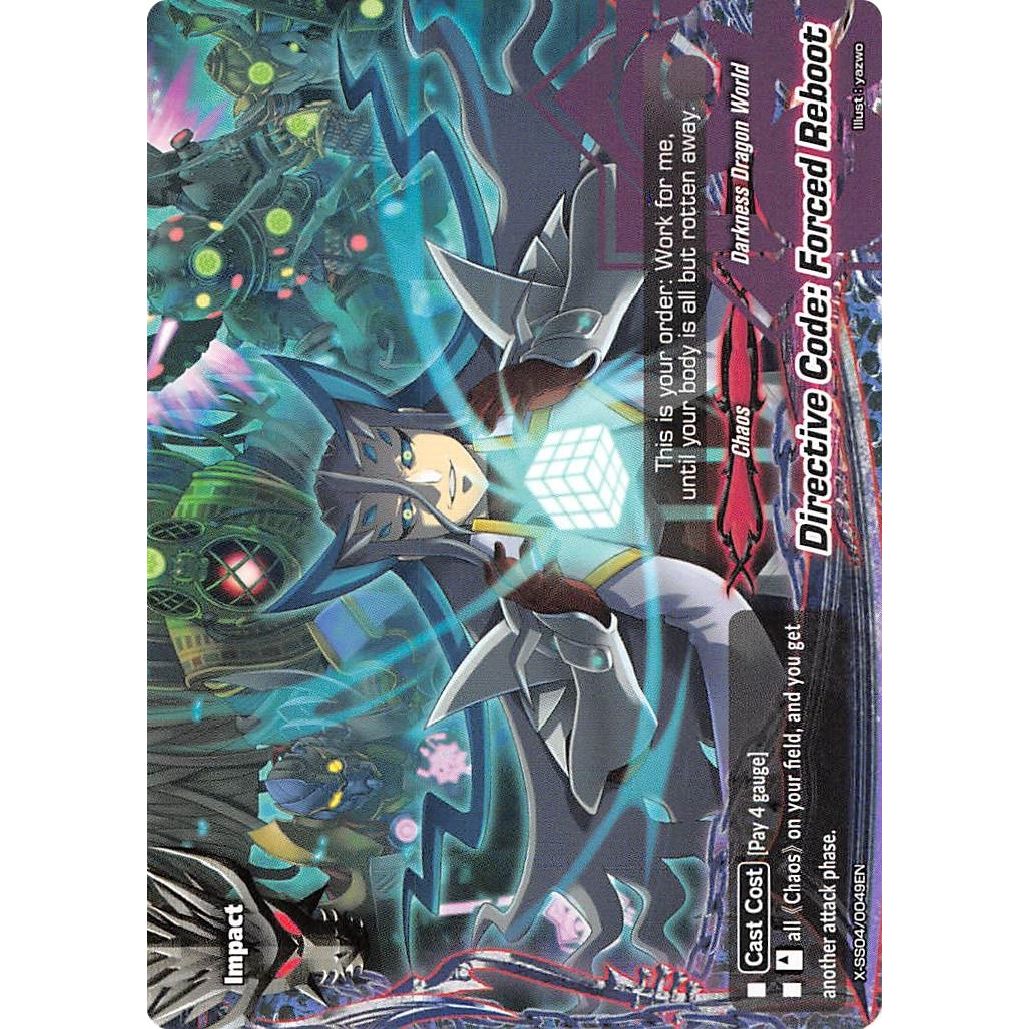 Image for Directive Code: Forced Reboot (X-SS04/0049EN) (XSS04) - Future Card BuddyFight