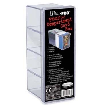 Image for 4-Compartment Clear Card Box - Deck Boxes
