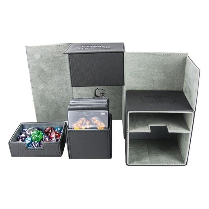 Image for Twin Flip 'n' Tray Deck Case - Black (Classic) (Holds 160+) - Deck Boxes