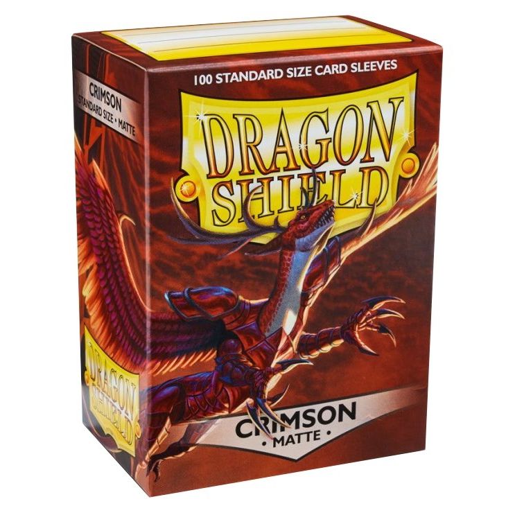 Image for Dragon Shield Matte Sleeves - Crimson (100-Pack) - Card Sleeves