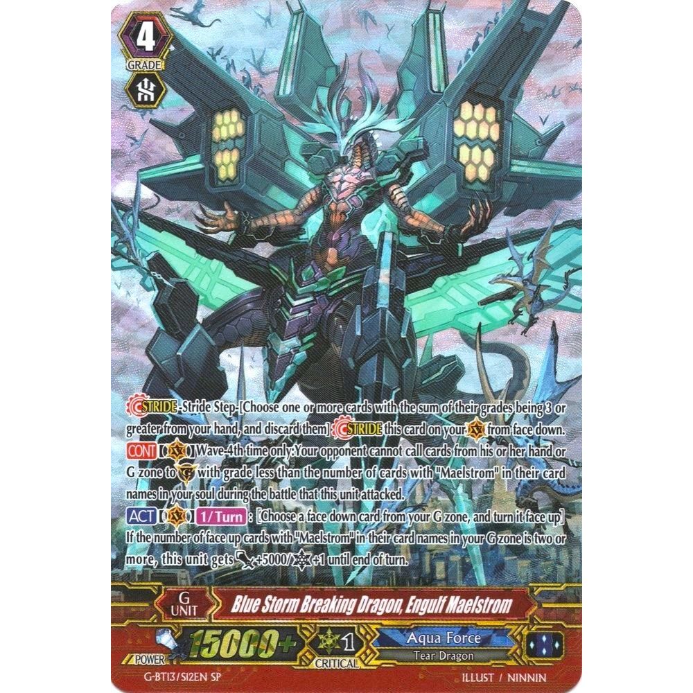 Image for Blue Storm Breaking Dragon, Engulf Maelstrom (SP) (G-BT13/S12EN) (G-BT13) - Cardfight Vanguard