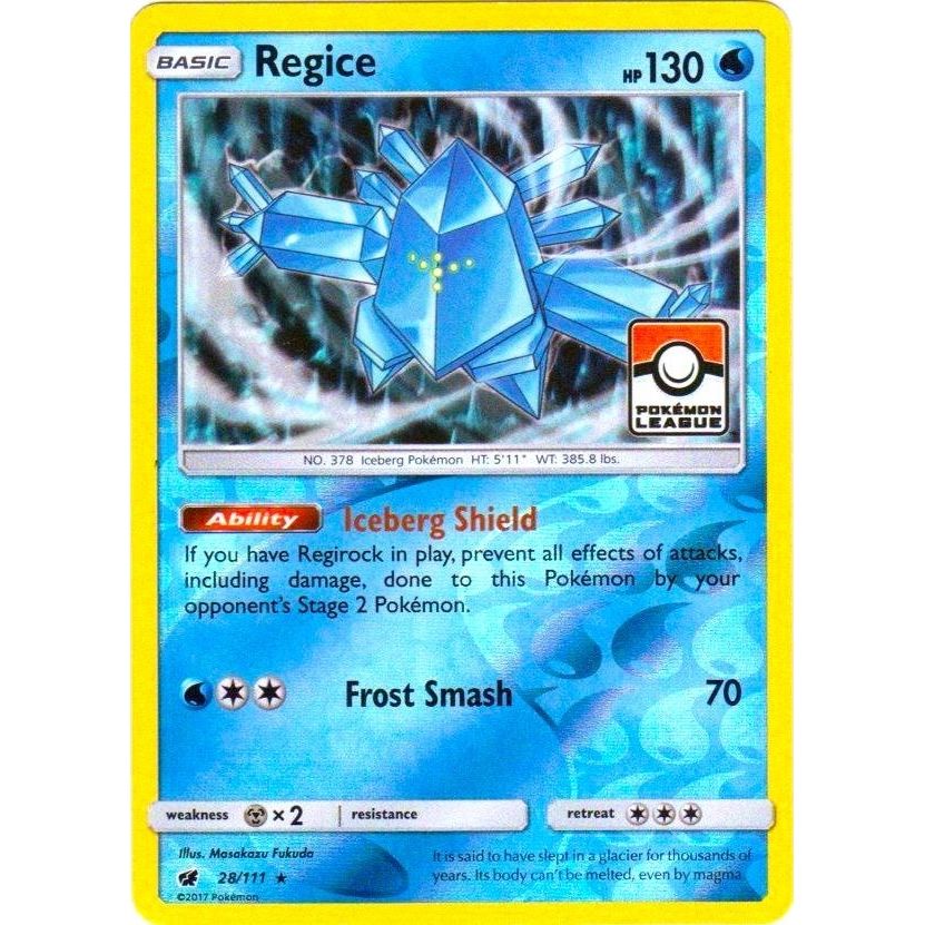 Image for Regice - 28/111 (Pokemon League) (028/111) (PR) - Pokemon