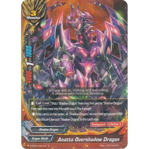 Image for Anatta Overshadow Dragon (X-BT04/0021EN) (X-BT04) - Future Card BuddyFight